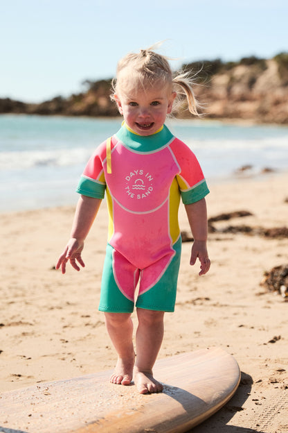 Bubblegum Breeze - 2mm Springsuit Wetsuit